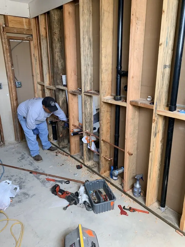 Commercial rough-in plumbing for Gas Line Repair in West Lanham Hills